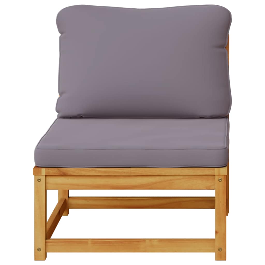 Garden Sofa with Cushions Solid Wood Acacia