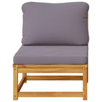 Garden Sofa with Cushions Solid Wood Acacia