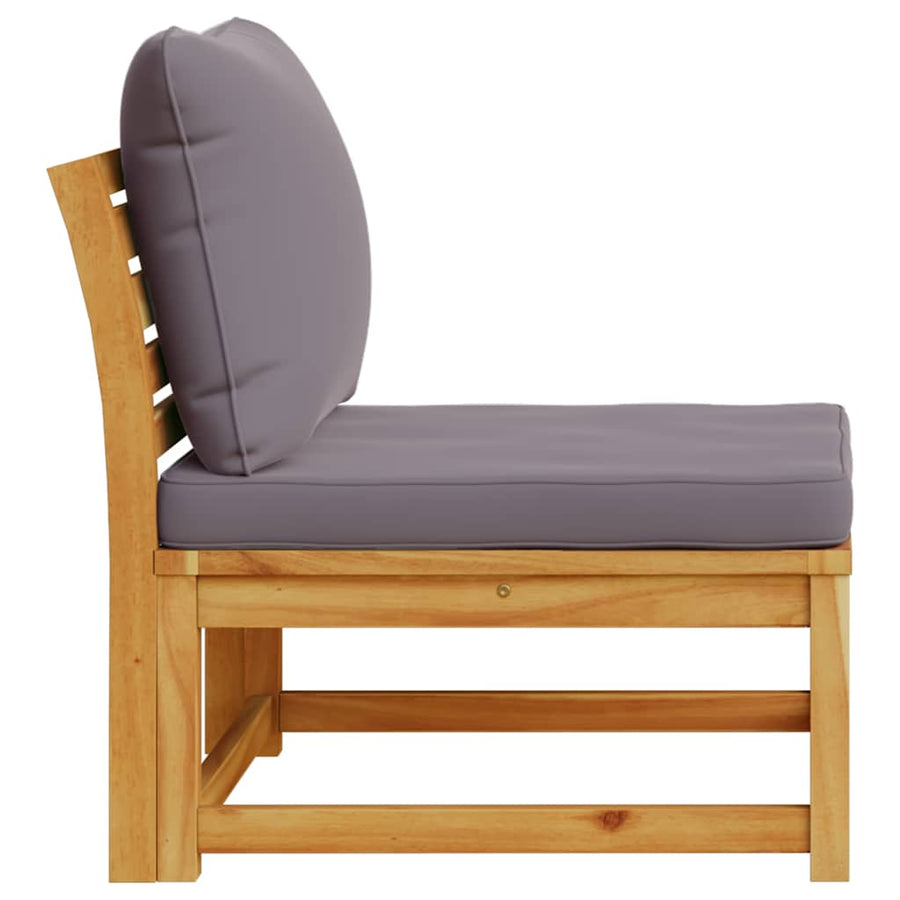 Garden Sofa with Cushions Solid Wood Acacia