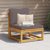 Garden Sofa with Cushions Solid Wood Acacia