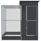 Aviary with Extension Silver 209x203x216 cm Steel