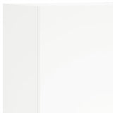 5 Piece TV Wall Units White Engineered Wood