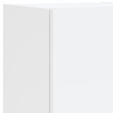 5 Piece TV Wall Units with LED White Engineered Wood - Extra Image