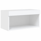 6 Piece TV Wall Units with LED White Engineered Wood