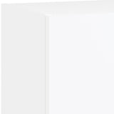 5 Piece TV Wall Units with LED White Engineered Wood