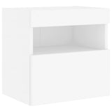 7 Piece TV Wall Cabinet Set with LED Lights White - Extra Image