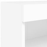 7 Piece TV Wall Cabinet Set with LED Lights White - Extra Image