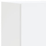 7 Piece TV Wall Cabinet Set with LED Lights White