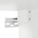 6 Piece TV Wall Units with LED White Engineered Wood - Extra Image