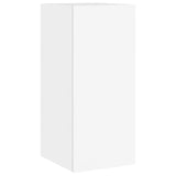 3 Piece TV Wall Cabinets with LED Lights White - Low Angle