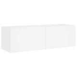 3 Piece TV Wall Cabinets with LED Lights White - Extra Image
