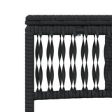 Sun Loungers 2 pcs with Table Black Poly Rattan - Extra Image