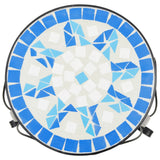 Plant Stands 3 pcs Blue and White Ceramic - 45-Degree Angle