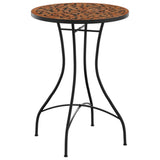 Mosaic Bistro Table Terracotta ?0x70 cm Ceramic