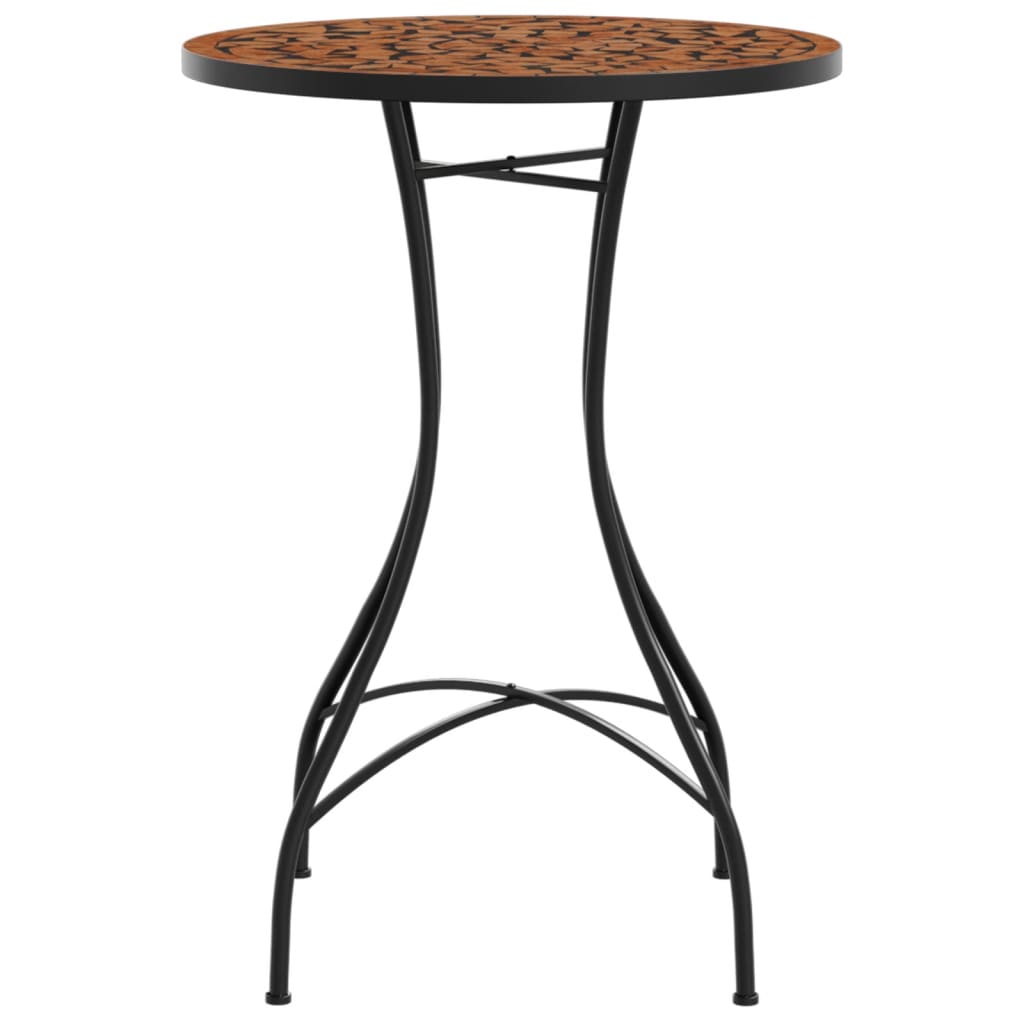 Mosaic Bistro Table Terracotta ?0x70 cm Ceramic
