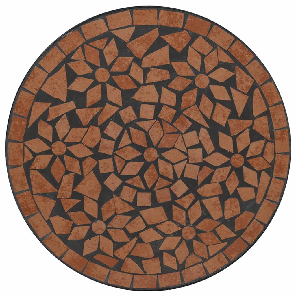 Mosaic Bistro Table Terracotta ?0x70 cm Ceramic