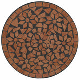 Mosaic Bistro Table Terracotta ?0x70 cm Ceramic
