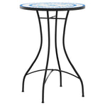 Mosaic Bistro Table Blue Ø50x70 cm Ceramic