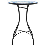 Mosaic Bistro Table Blue Ø50x70 cm Ceramic
