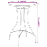 Mosaic Bistro Table Blue and White ?0x70 cm Ceramic
