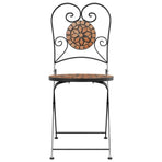 Folding Chairs 2 pcs Terracotta Ceramic