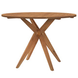 Garden Table Round Ø110x75 cm Solid Wood Acacia