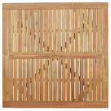 Garden Table Square 110x110x75 cm Solid Wood Acacia - Rear View