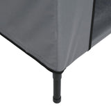 Dog House Light Grey Oxford Fabric and Steel - Extra Image