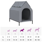 Dog House Light Grey Oxford Fabric and Steel - Extra Image