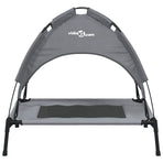 Dog Bed with Canopy Anthracite Oxford Fabric and Steel