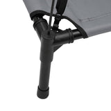 Dog Bed with Canopy Anthracite Oxford Fabric and Steel - Low Angle