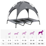 Dog Bed with Canopy Anthracite Oxford Fabric and Steel - Extra Image