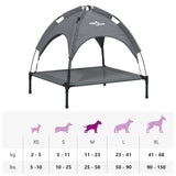 Dog Bed with Canopy Anthracite Oxford Fabric and Steel - Extra Image