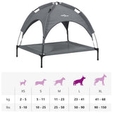 Dog Bed with Canopy Anthracite Oxford Fabric and Steel - Extra Image