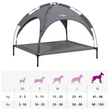 Dog Bed with Canopy Anthracite Oxford Fabric and Steel - Extra Image