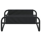 Elevated Dog Bed Anthracite Oxford Fabric and Steel - Rear View