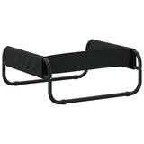 Elevated Dog Bed Anthracite Oxford Fabric and Steel - Close-Up Angle