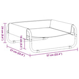 Elevated Dog Bed Anthracite Oxford Fabric and Steel