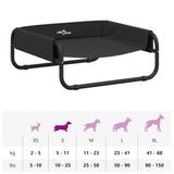 Elevated Dog Bed Anthracite Oxford Fabric and Steel - Extra Image