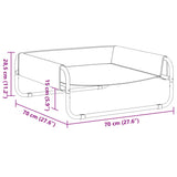 Elevated Dog Bed Anthracite Oxford Fabric and Steel - Extra Image