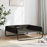 Elevated Dog Bed Anthracite Oxford Fabric and Steel - Side View