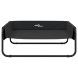 Elevated Dog Bed Anthracite Oxford Fabric and Steel
