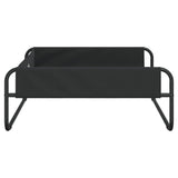 Elevated Dog Bed Anthracite Oxford Fabric and Steel - Rear View