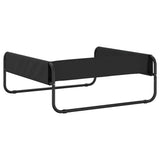 Elevated Dog Bed Anthracite Oxford Fabric and Steel - Close-Up Angle