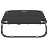 Dog Bed Foldable Anthracite Oxford Fabric and Steel - Rear View