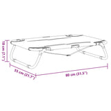 Dog Bed Foldable Anthracite Oxford Fabric and Steel - Extra Image