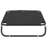 Dog Bed Foldable Anthracite Oxford Fabric and Steel - Rear View