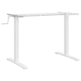 Standing Desk Frame White (94-135)x60x(70-114) cm Steel - Front View