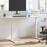 Standing Desk Frame White (94-135)x60x(70-114) cm Steel - Side View