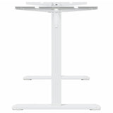 Standing Desk Frame White (94-135)x60x(70-114) cm Steel - Rear View